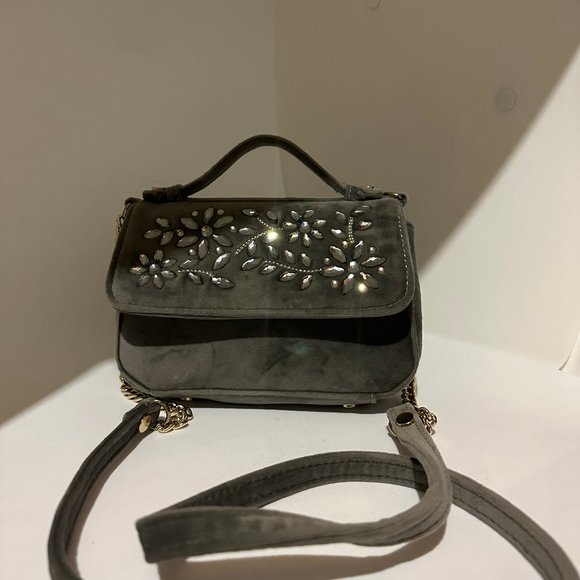 Indigo Cross Body Bag-Velvet - Picture 1 of 7